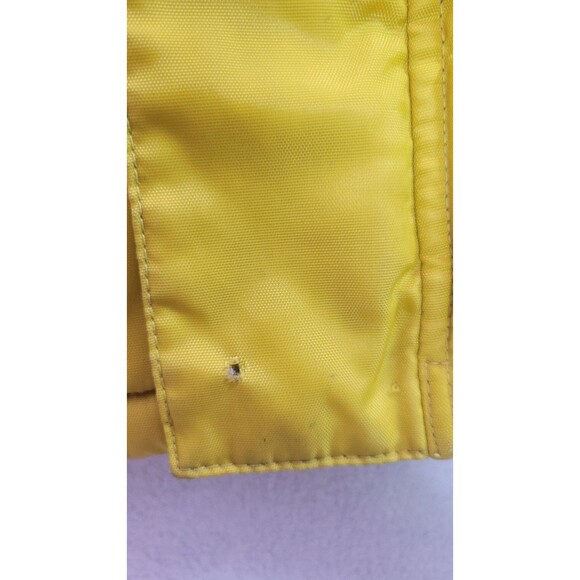 Sparkly Glitter Yellow Playboy Puffer Jacket Glitter Logos Retro Size Medium - Picture 10 of 12